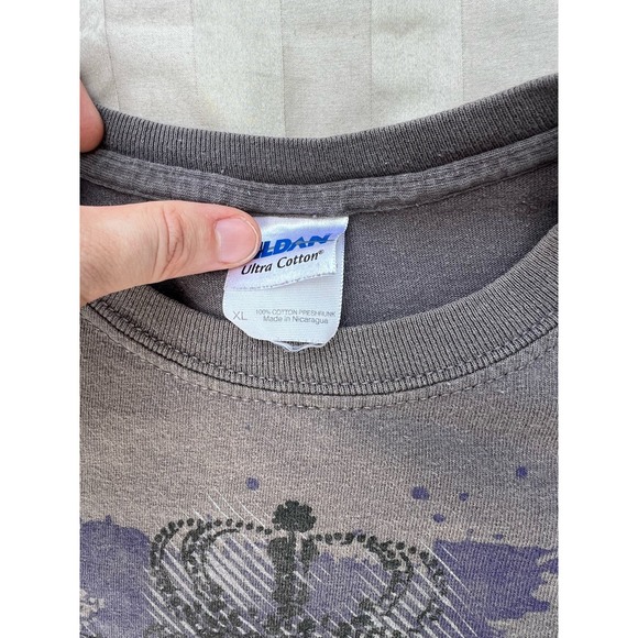 Vintage Affliction Style Grunge Skull Wings Tee - Picture 4 of 4